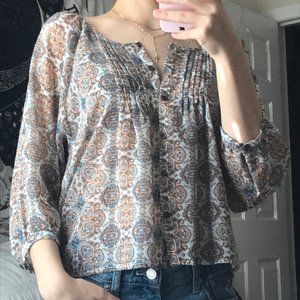 Nordstrom Liberty Love Paisley Blouse